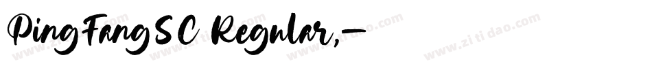 PingFangSC Regular,字体转换